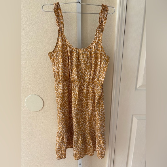 Banana Republic Yellow Patterned Sleeveless Summer Dress - Size XS - Picture 5 of 8